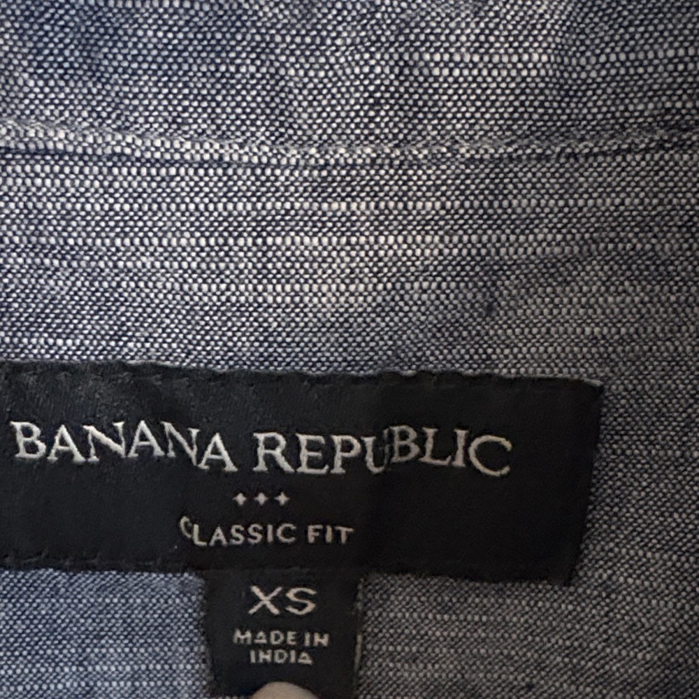 Banana Republic Dark Gray Casual Button-Down Shirt - Picture 2 of 7